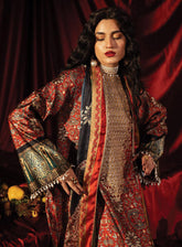 Roohi Silk By Myeesha Embroidered Silk 3 Piece Unstitched Suit MY24RS MS-1006 ZEENAT